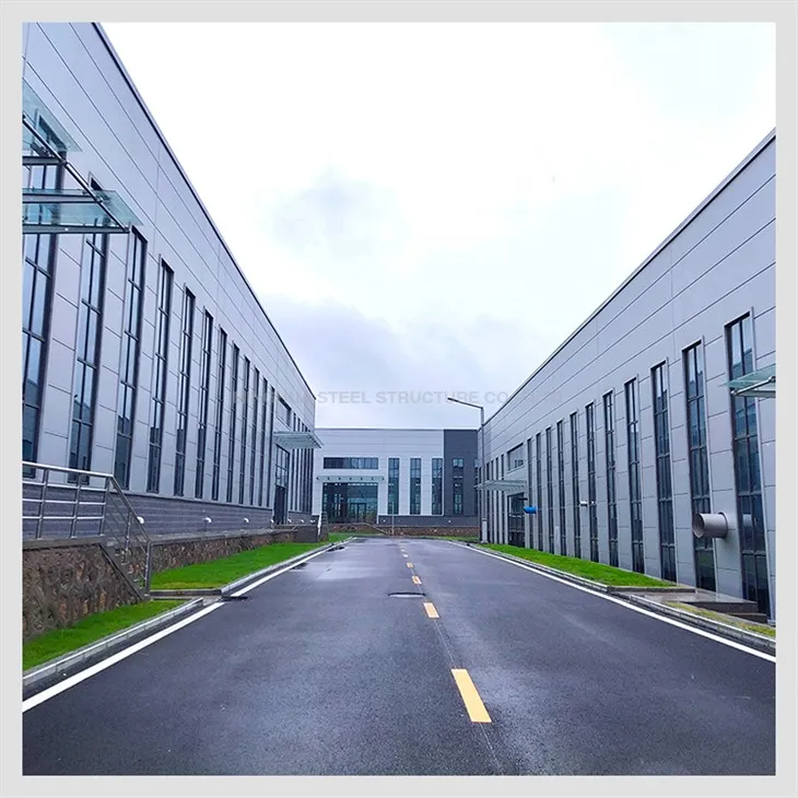 Glass Curtain Wall Steel Structure Warehouse